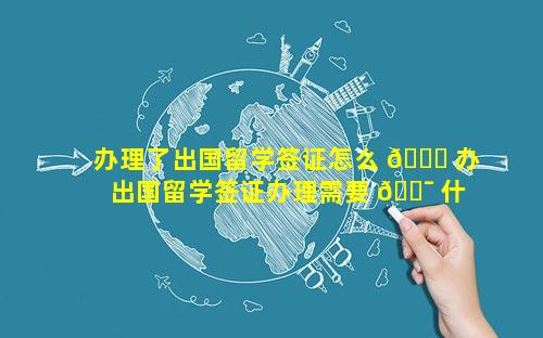 办理了出国留学签证怎么 🐞 办 出国留学签证办理需要 🐯 什么材料